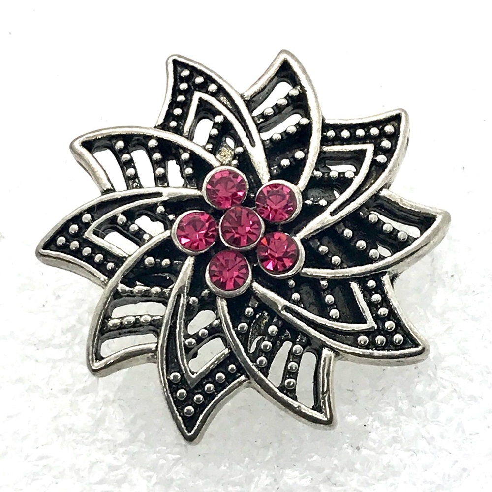 Flower snap button 20mm gingersnaps ASN20